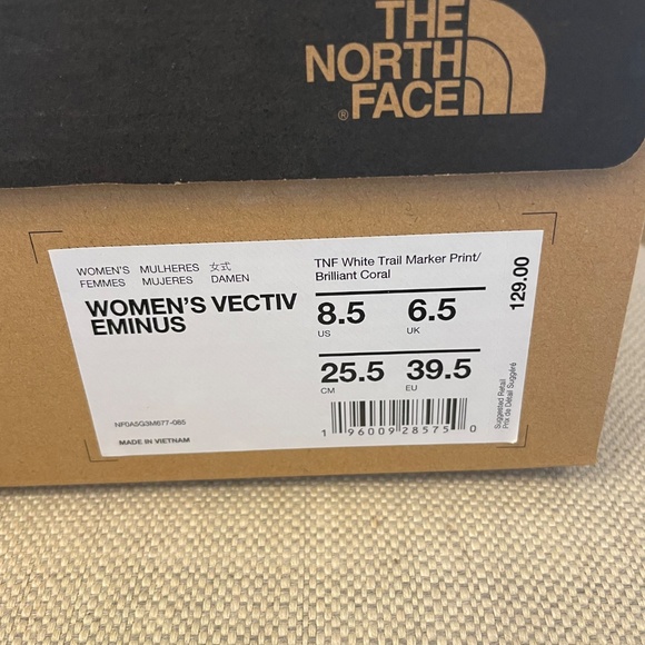 THE NORTH FACE Size 8.5 Women’s Vectiv Eminus Trail Running Shoes NEW - Picture 8 of 10